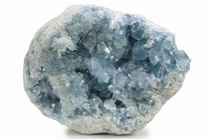 Crystal Filled Celestine (Celestite) Geode - Madagascar #274882